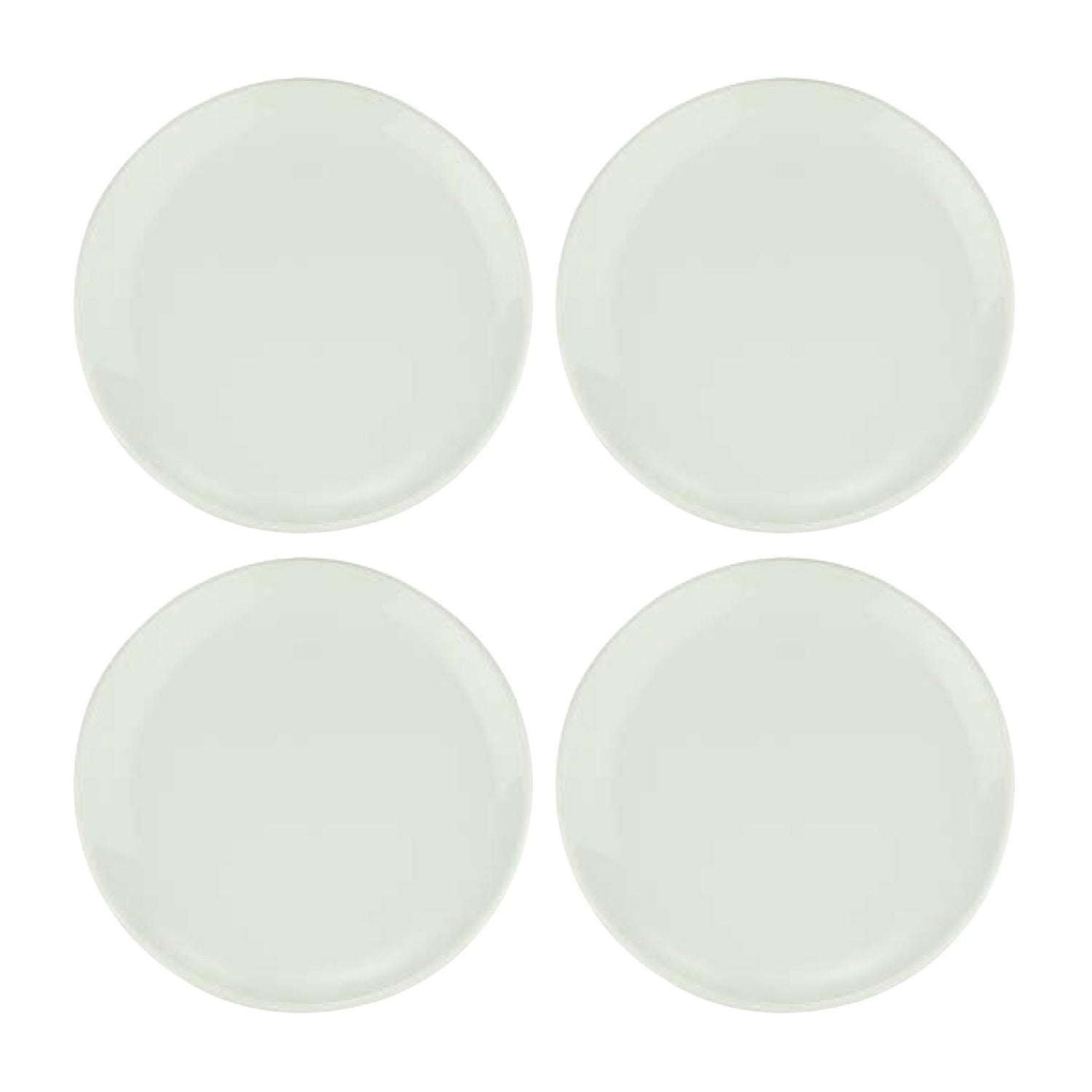 Bonna China Gourmet dia.9"  Round Warm White Porcelain Plate (Set of 4)