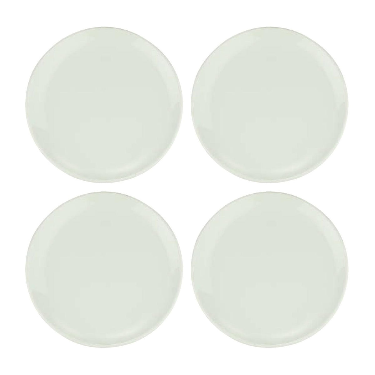 Bonna China Gourmet dia.9"  Round Warm White Porcelain Plate (Set of 4)