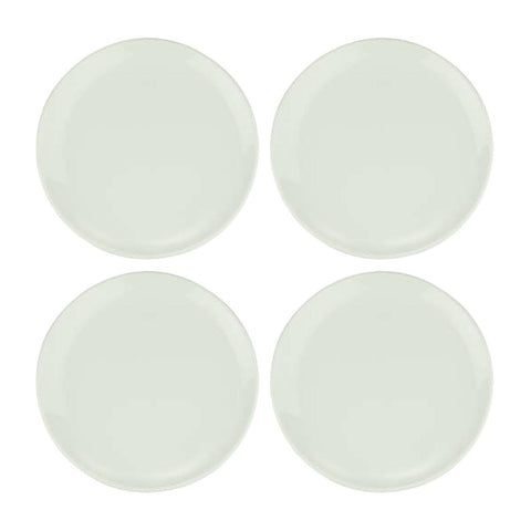 Bonna China Gourmet dia.9"  Round Warm White Porcelain Plate (Set of 4)