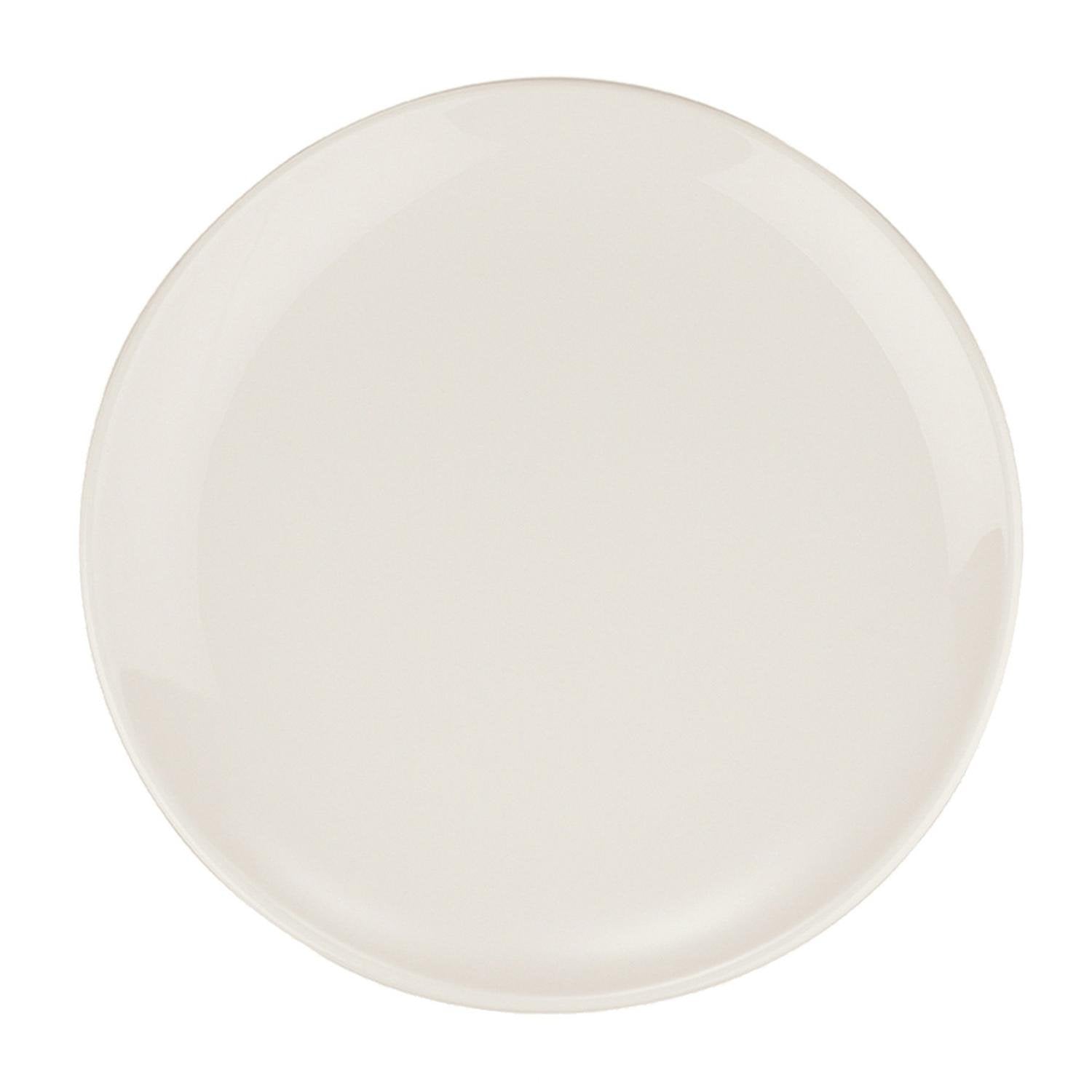 Gourmet dia.10" Round Warm White Vitrified Plate (Set of 4)