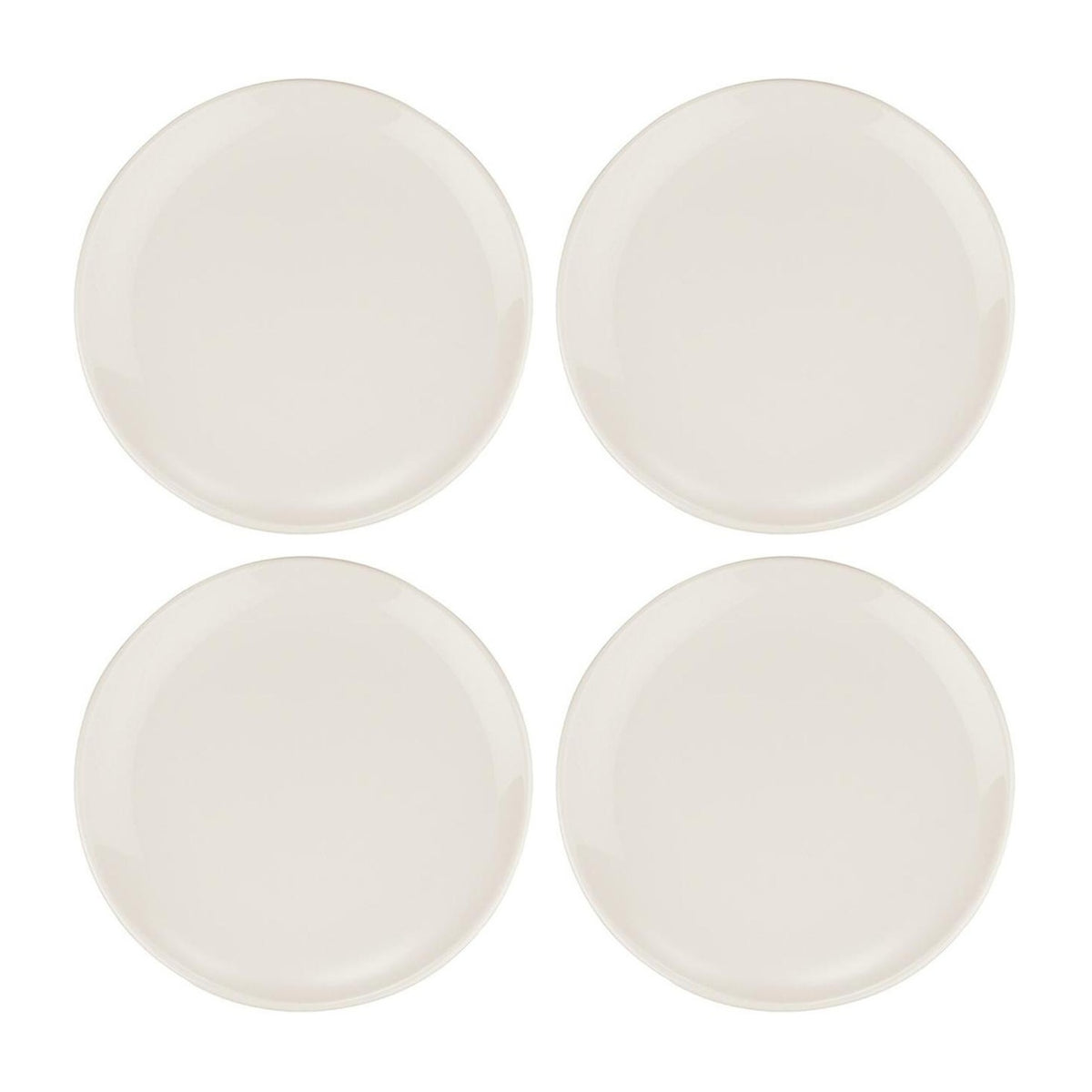 Bonna China Gourmet dia.10.5"  Round Warm White Porcelain Plate (Set of 4)