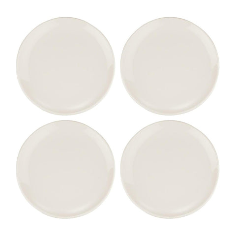 Bonna China Gourmet dia.10.5"  Round Warm White Porcelain Plate (Set of 4)