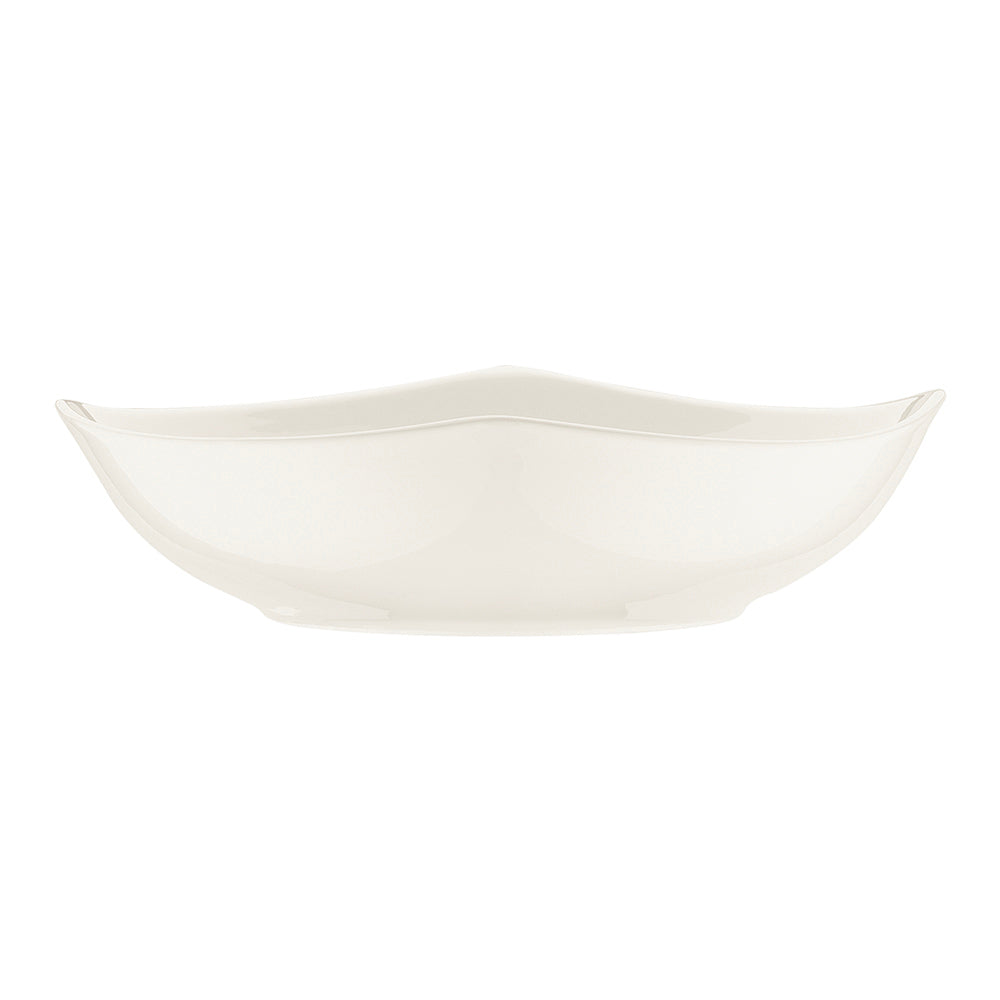 Bonna China Gourmet dia.9.25" h:2.5" 37 oz. Round Warm White Porcelain Bowl