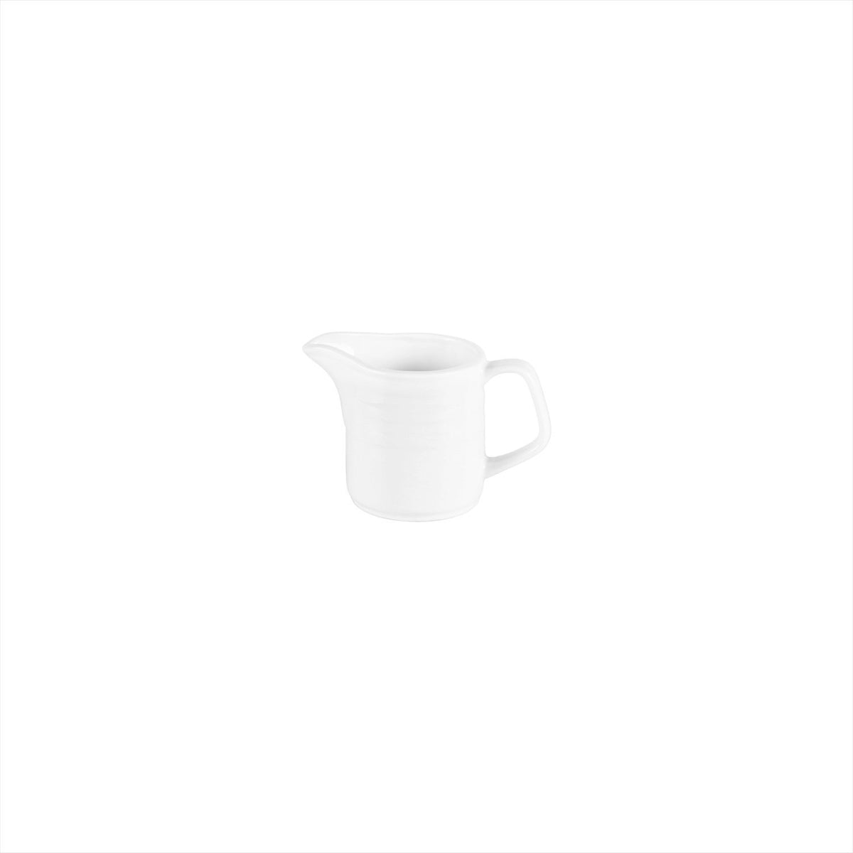Lizbon dia.1.75" h:3" 5 oz. Round White Porcelain Creamer (1 each)