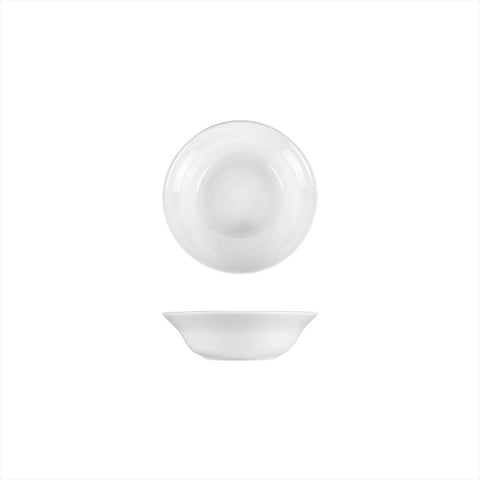 Porcelain Lizbon dia.5.75" h:1.5" 12 oz. Round White Porcelain Bowl (Set of 4)