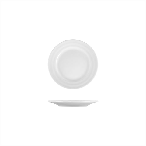 Porcelain Lizbon dia.6.25" Round White Porcelain Plate (Set of 4)