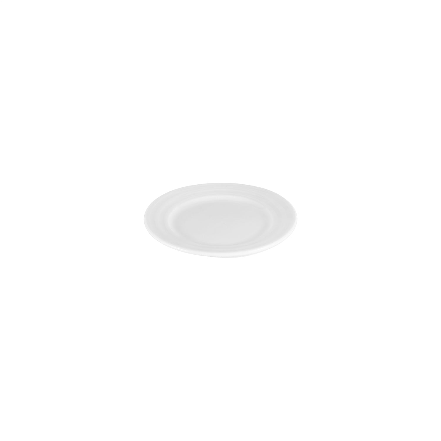 Porcelain Lizbon dia.6.25" Round White Porcelain Plate (Set of 4)