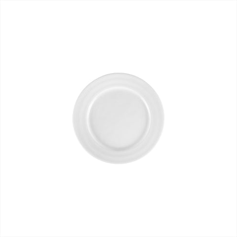 Porcelain Lizbon dia.7" Round White Porcelain Plate (Set of 4)