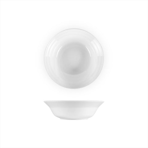 Lizbon dia.7.25" h:2.25" 24 oz. Round White Porcelain Bowl (Set of 4)