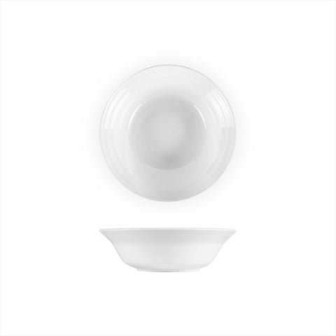 Porcelain Lizbon dia.7.25" h:2.25" 24 oz. Round White Porcelain Bowl (Set of 4)