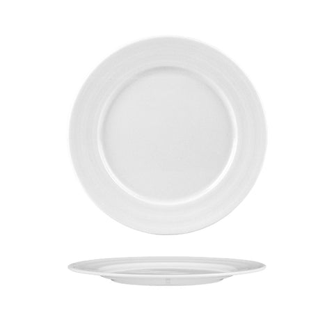 Porcelain Lizbon dia.10.5" Round White Porcelain Plate (Set of 4)