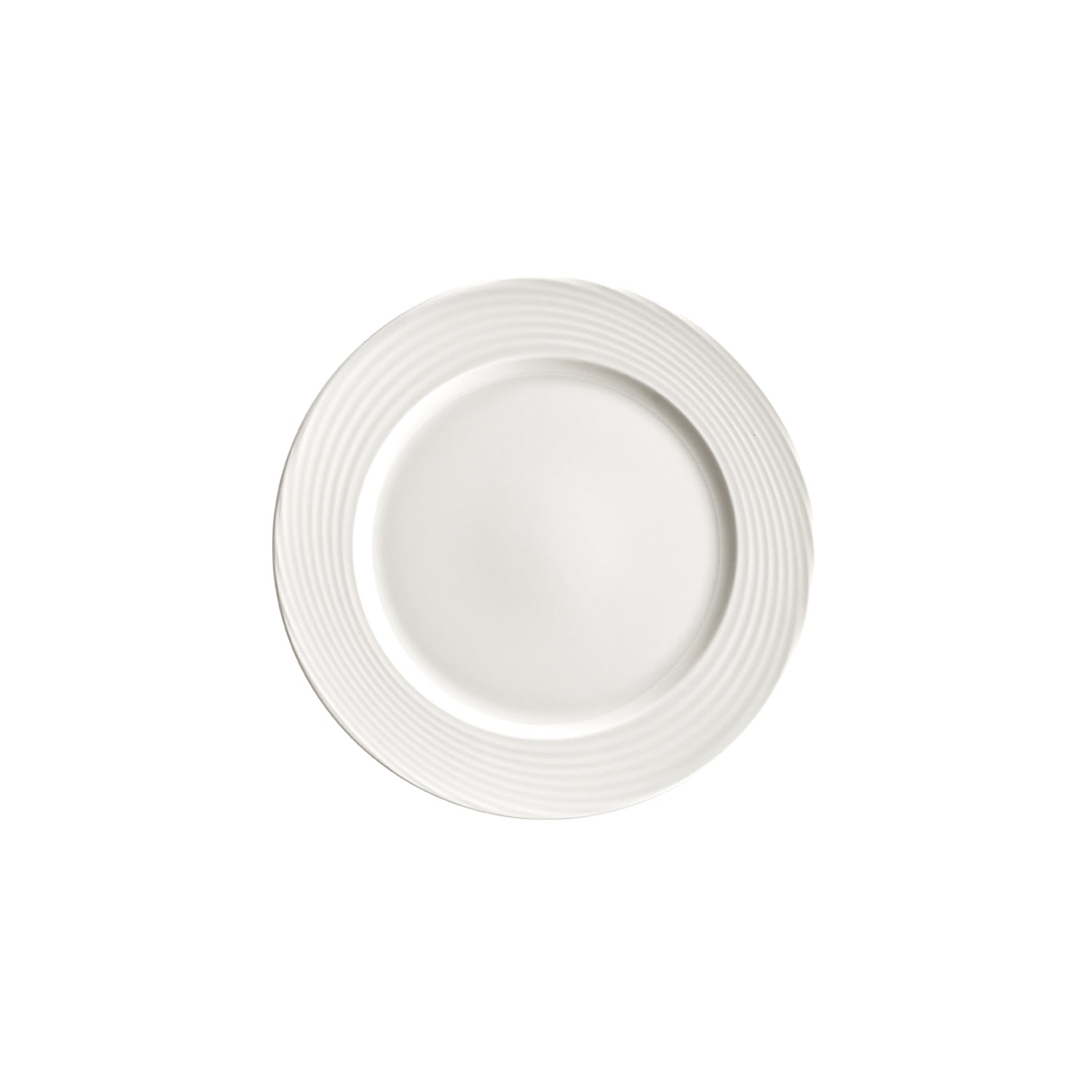 Bonna China Loop dia.10.5"  Round Warm White Porcelain Plate (Set of 4)