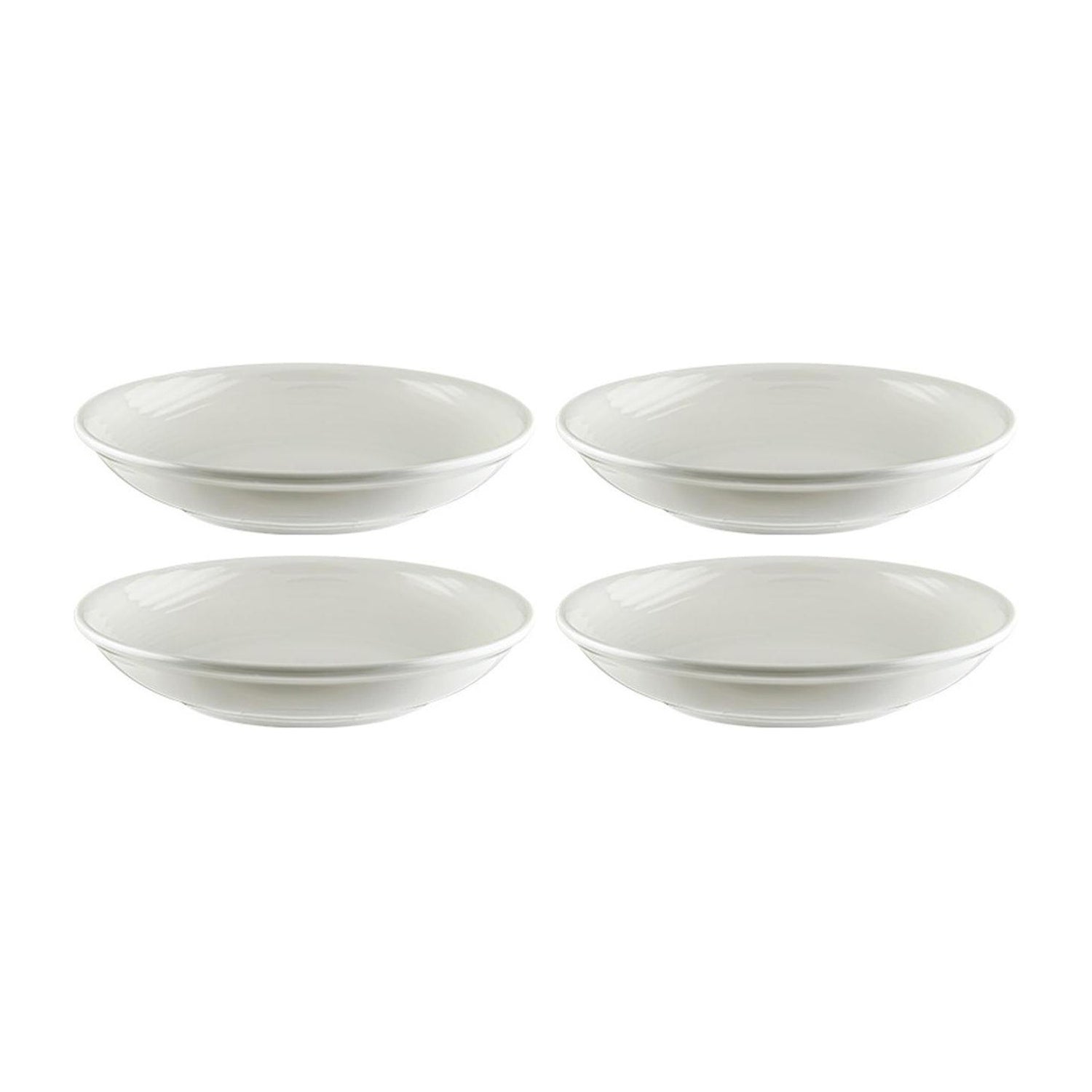 Bonna China Loop dia.5.25" h:1.5" 7 oz. Round Warm White Porcelain Bowl (Set of 4)