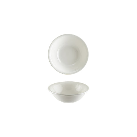 Bonna China Loop dia.6.25" h:2" 13 oz. Round Warm White Porcelain Bowl (Set of 4)