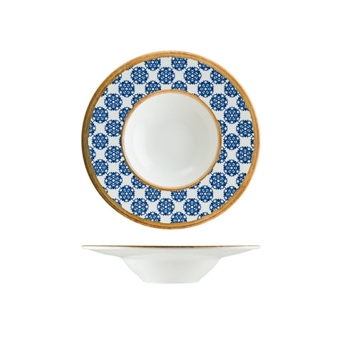 Bonna China Calif dia.11" h:2.5" 14 oz. Round Decorated Porcelain Bowl (Set of 2)