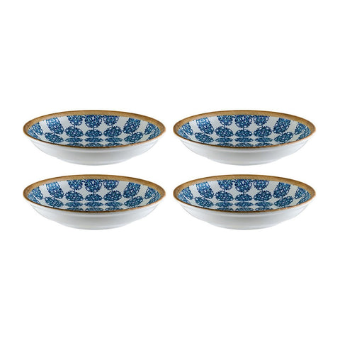 Bonna China Calif dia.6" h:1.5" 11 oz. Round Decorated Porcelain Bowl (Set of 4)