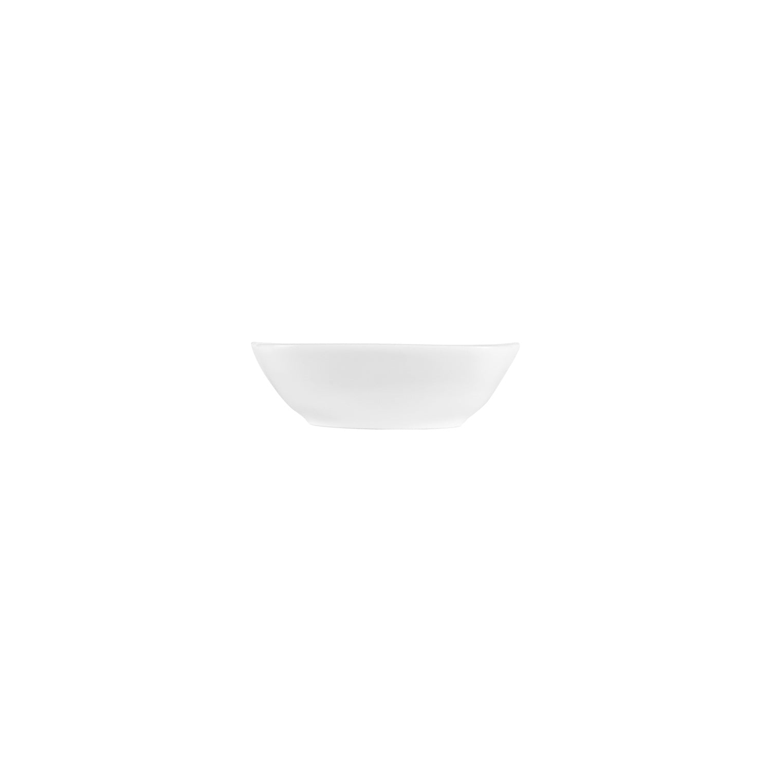 Porcelain Mimoza 6.25" x 6.25" x h:1.75" 12 oz. Square White Porcelain Bowl (Set of 4)