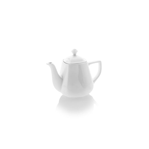 Mimoza dia.4" h:4" 10 oz. Round White Porcelain Coffee/Tea Pot (1 each)