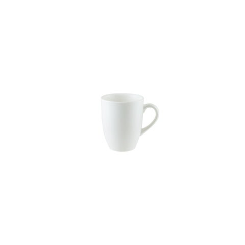 Bonna China Gourmet dia.3.25" h:4.25" 11 oz. Round Matte White Porcelain Mug (Set of 4)