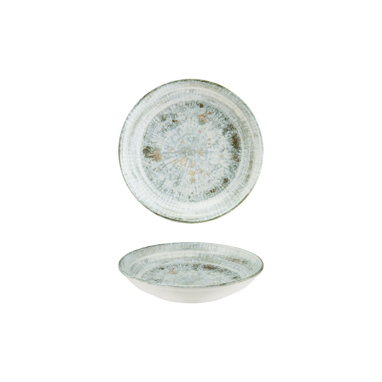 Bonna China Odette dia.8" h:1.5" 17 oz. Round Decorated Porcelain Bowl (Set of 4)