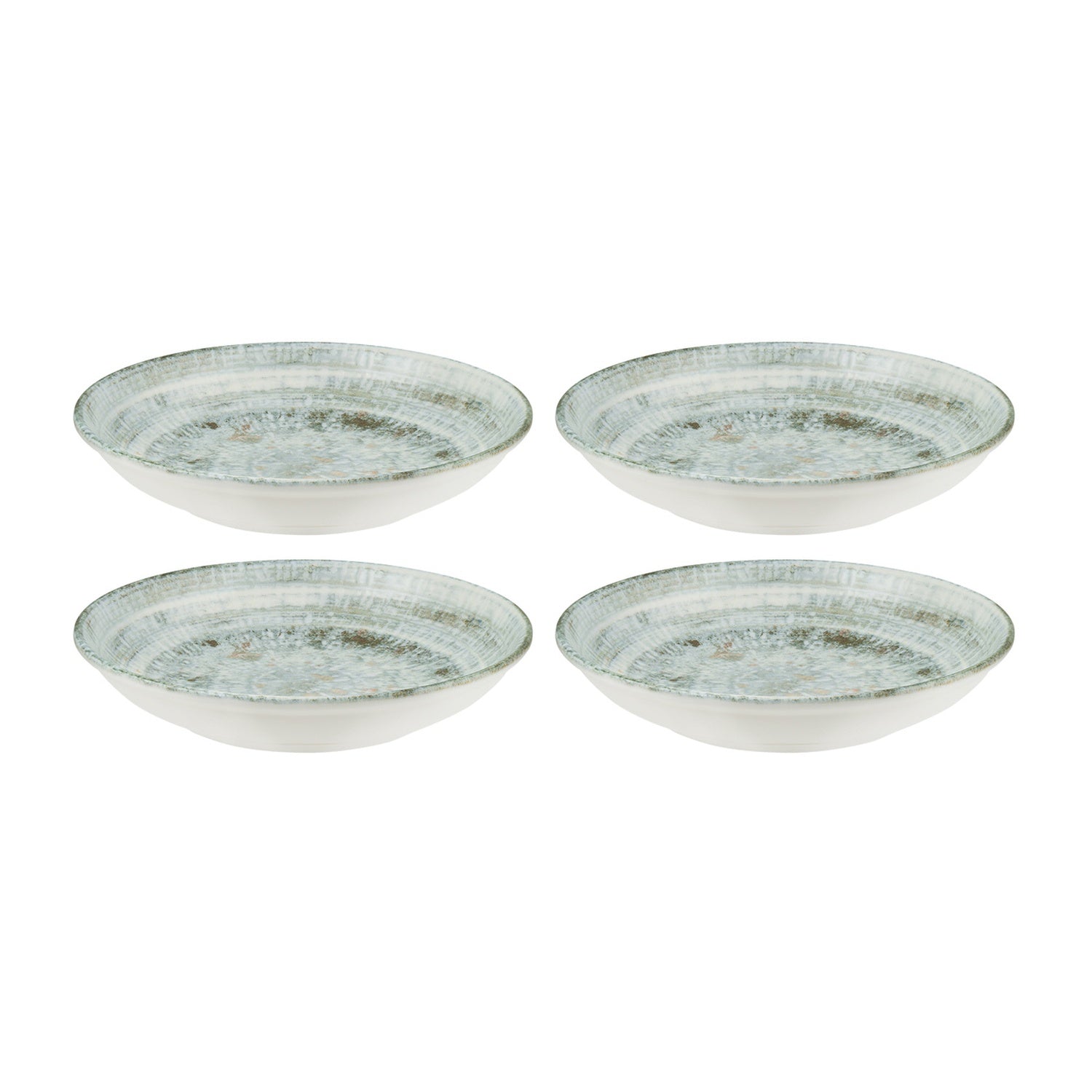 Bonna China Odette dia.8" h:1.5" 17 oz. Round Decorated Porcelain Bowl (Set of 4)