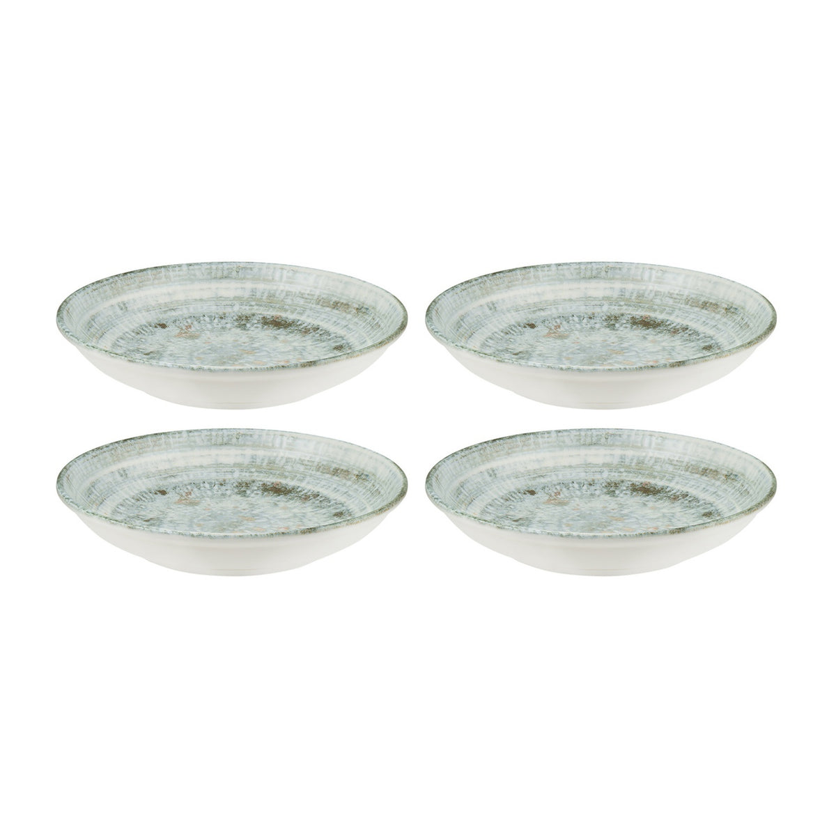 Bonna China Odette dia.8" h:1.5" 17 oz. Round Decorated Porcelain Bowl (Set of 4)