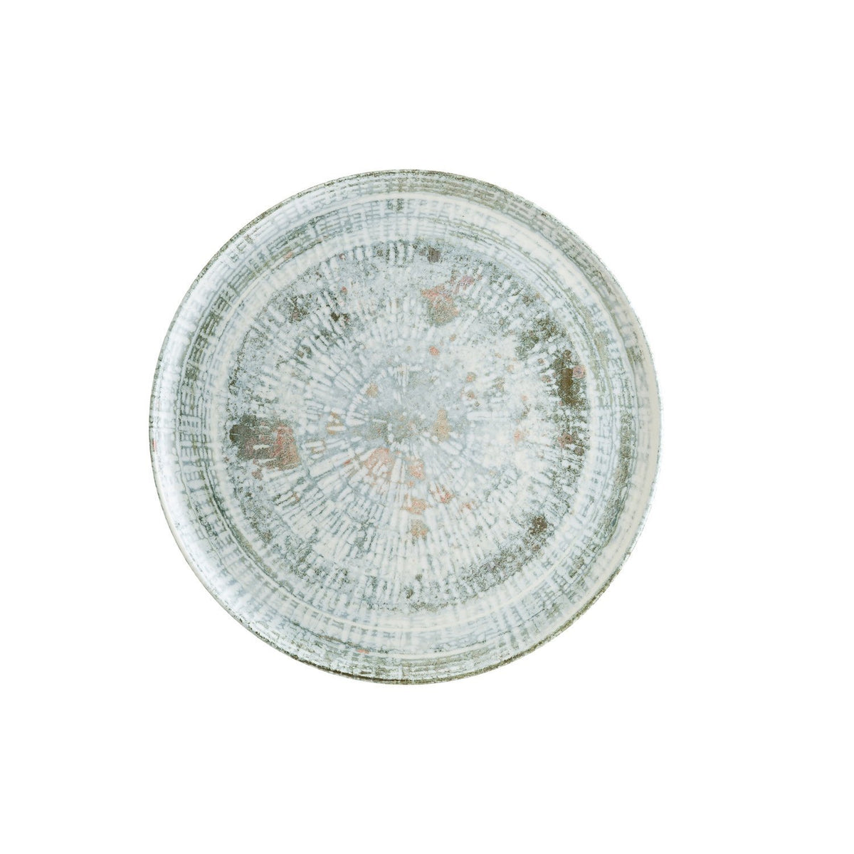 Odette dia.12.75" Round Decorated Vitrified Plate (1 each)