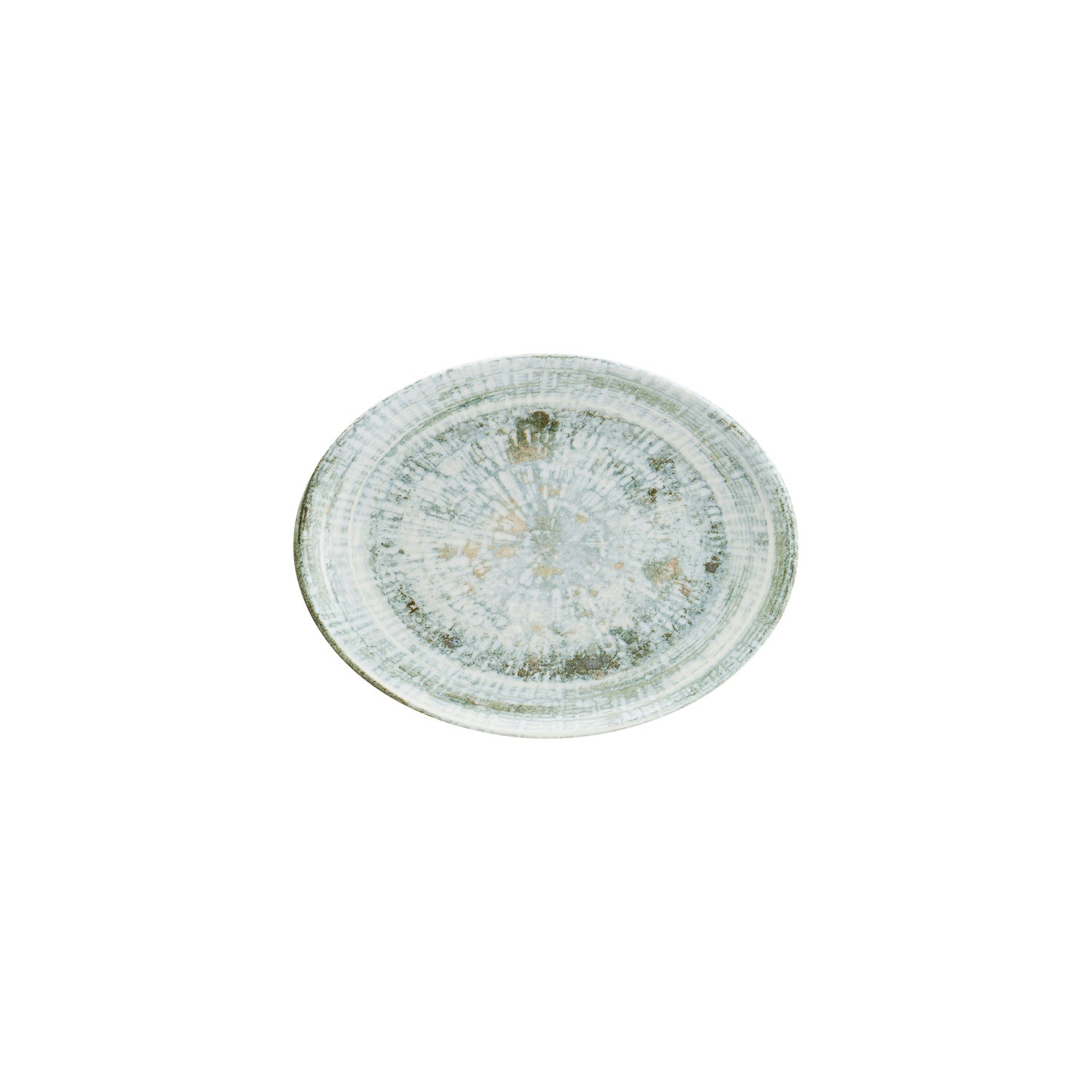 Bonna China Odette 9.75" x 7.5" x h:1" Oval Decorated Porcelain Platter (Set of 2)