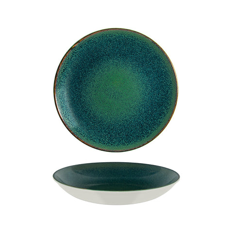 Bonna China Alanis dia.11" h:2.5" 57 oz. Round Blue Porcelain Bowl (Set of 2)