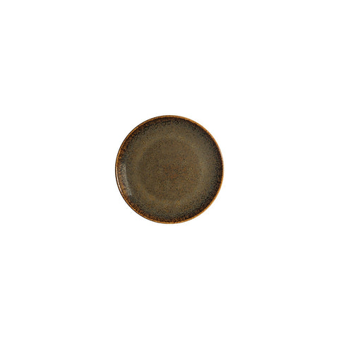 Bonna China Dhara dia.6.75"  Round Brown Porcelain Plate (Set of 4)