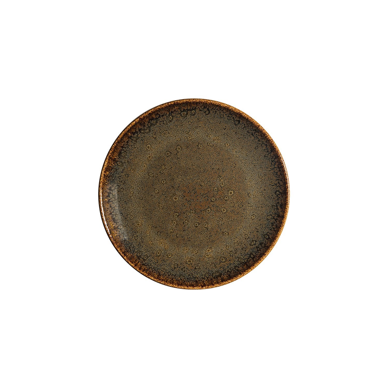 Bonna China Dhara dia.10.5"  Round Brown Porcelain Plate (Set of 4)