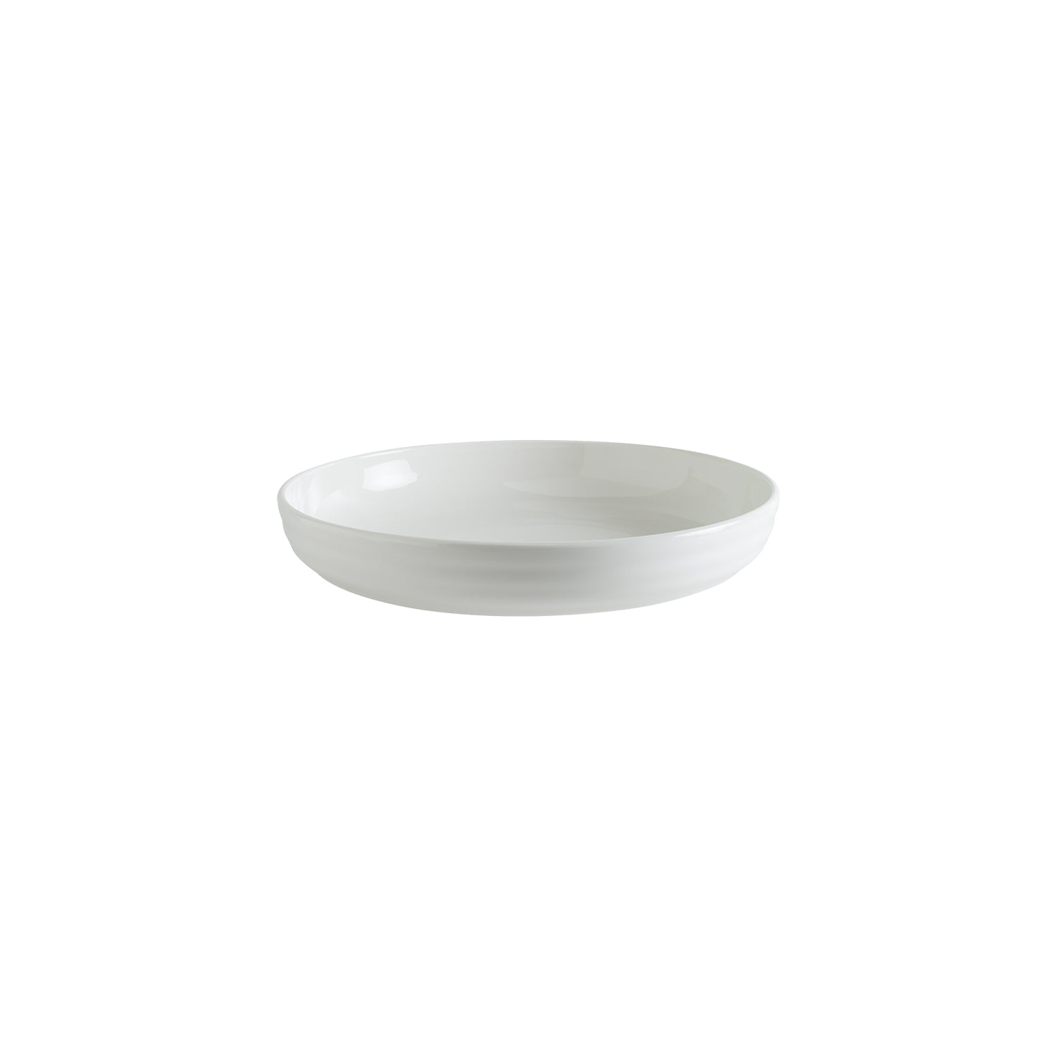 Bonna China Pott Bowl dia.10" h:1.75" 50 oz. Round Warm White Porcelain Bowl (Set of 2)