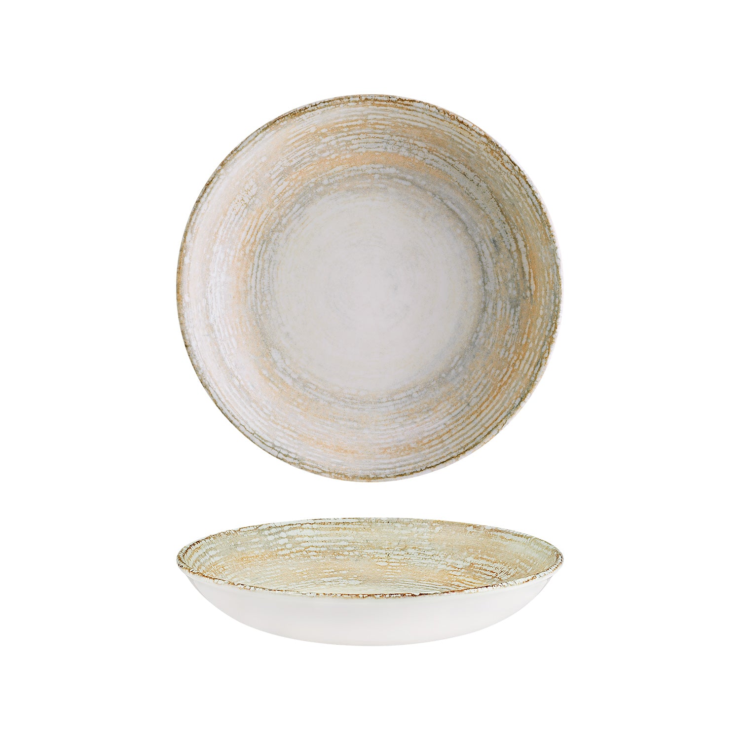 Bonna China Sands dia.11" h:2.5" 57 oz. Round Decorated Porcelain Bowl (Set of 2)