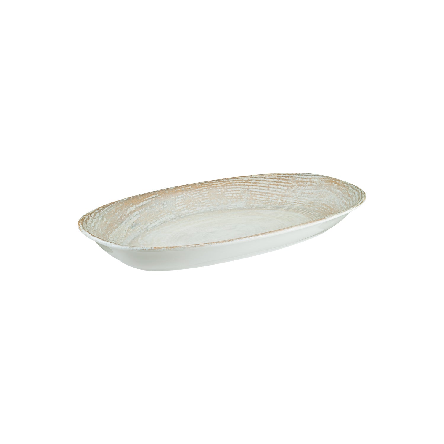 Bonna China Sands 13" x 7.5" x h:1.5" Oval Decorated Porcelain Platter