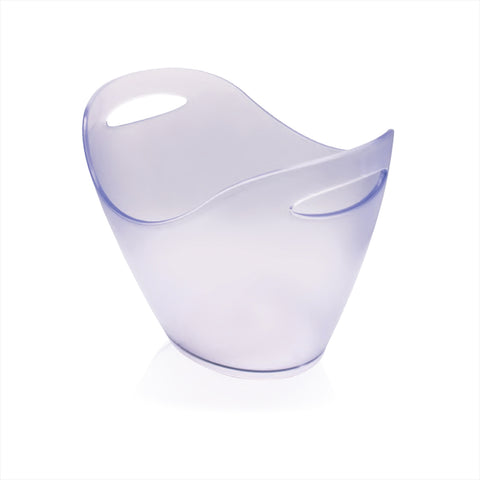 Oval Frosted Polycarbonate Ice Bucket 13.75" x 13.75" x h:10"
