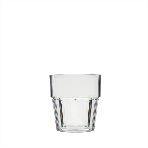 Round Clear Polycarbonate Tumbler  dia.3.25" h:3.5" 8 oz. (Set of 12)