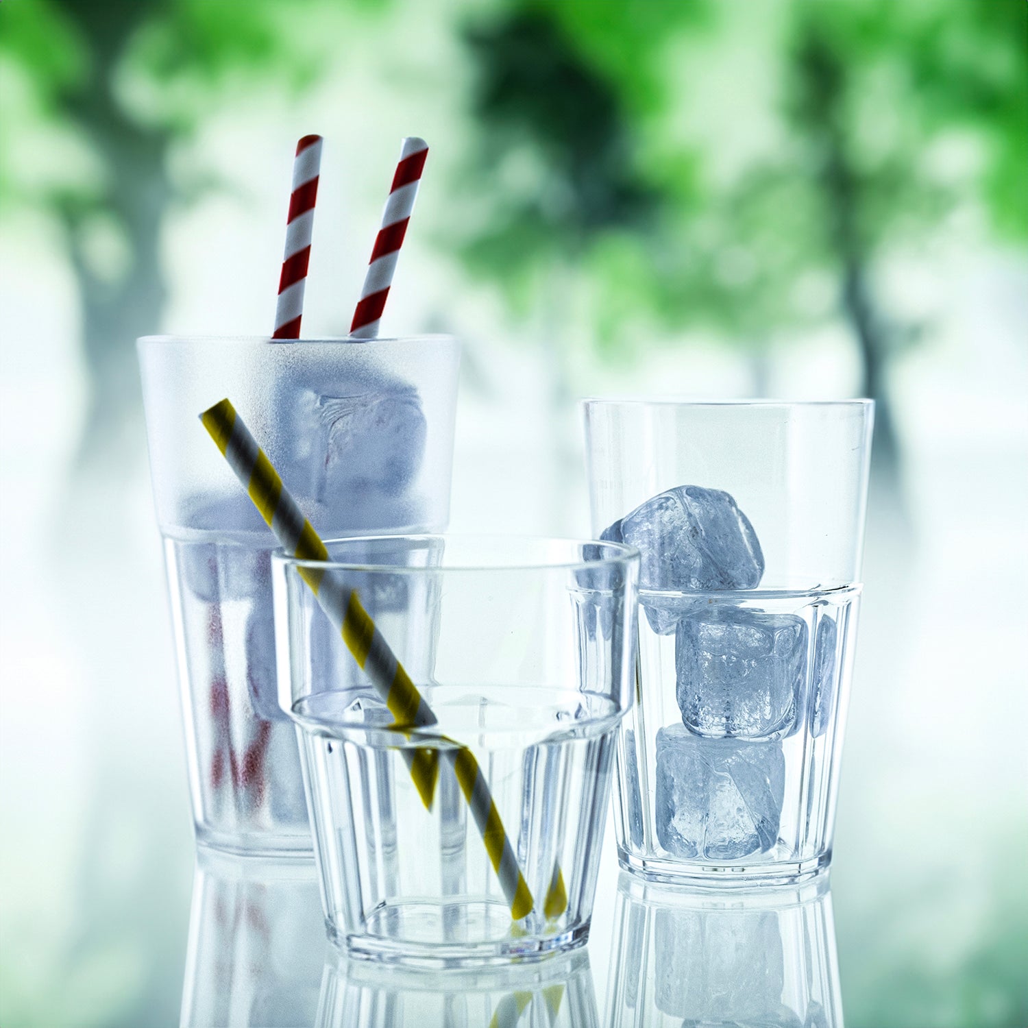 Casablanca dia.3.25" h:3.5" 8 oz. Round Clear Polycarbonate Tumbler (Set of 12)