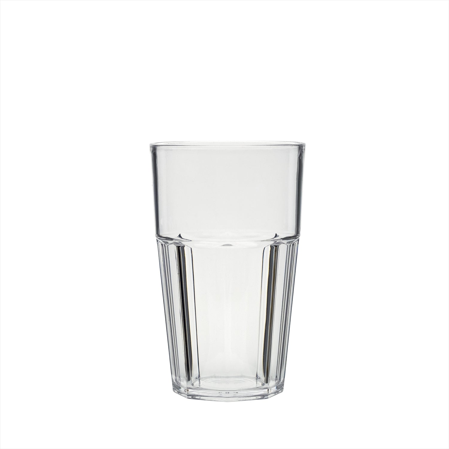 Round Clear Polycarbonate Tumbler  dia.3.25" h:5.25" 14 oz. (Set of 12)