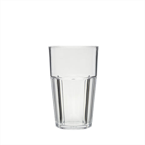 Round Clear Polycarbonate Tumbler  dia.3.25" h:5.25" 14 oz. (Set of 12)