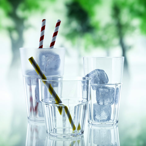 Casablanca dia.3.25" h:5.25" 14 oz. Round Frosted Polycarbonate Tumbler (Set of 12)