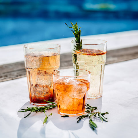 Casablanca dia.3.25" h:5.25" 14 oz. Round Frosted Polycarbonate Tumbler (Set of 12)