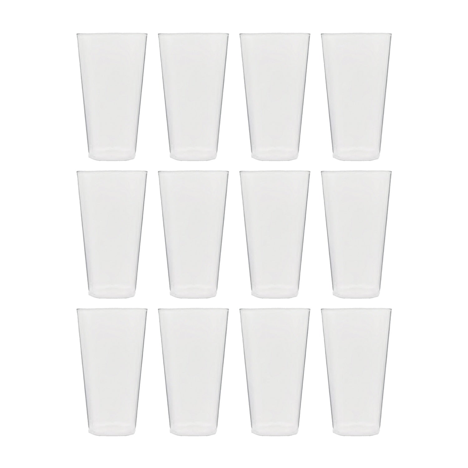 Round Clear Polycarbonate Tumbler  dia.3" h:4.75" 10 oz. (Set of 12)