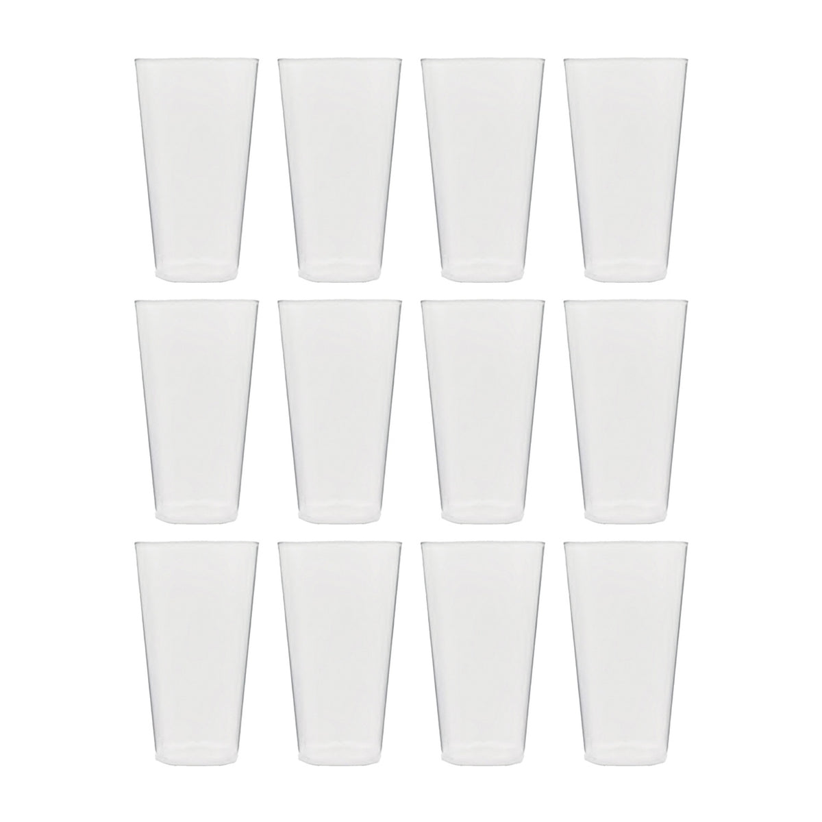 Round Clear Polycarbonate Tumbler  dia.3" h:4.75" 10 oz. (Set of 12)