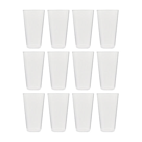 Round Clear Polycarbonate Tumbler  dia.3.25" h:5.25" 14 oz. (Set of 12)
