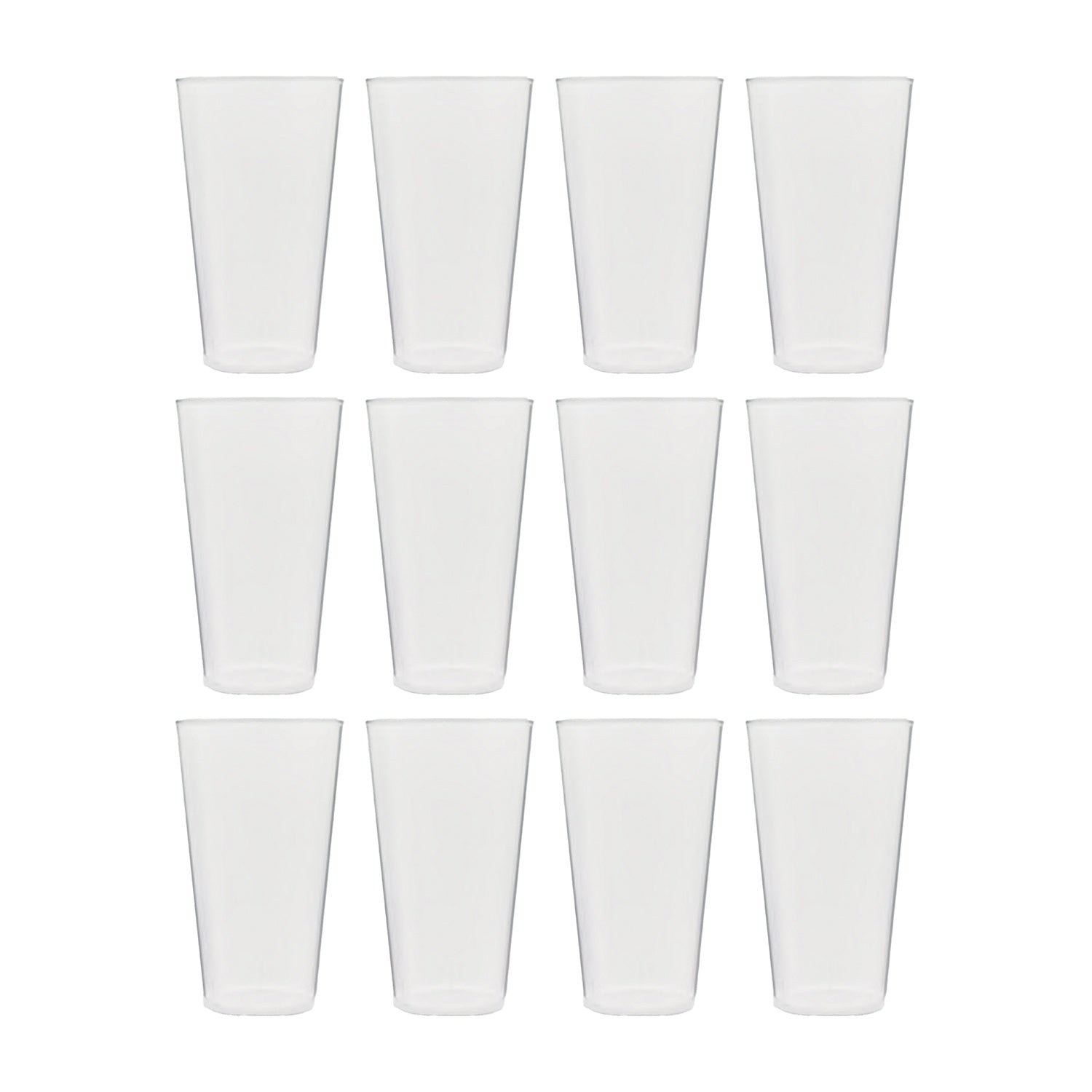 Round Clear Polycarbonate Tumbler  dia.3.5" h:6" 17 oz. (Set of 12)