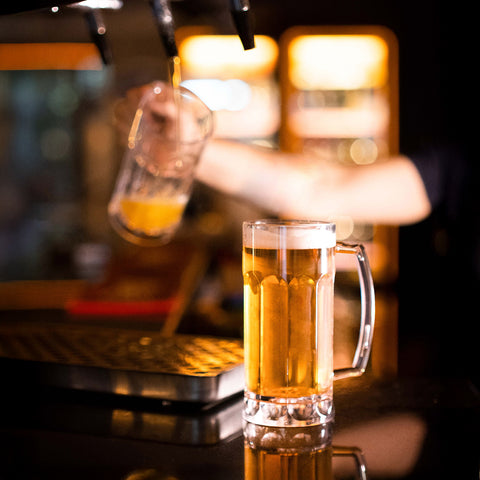 Premium dia.3.25" h:6.75" 19 oz. Round Clear Polycarbonate Beer Mug (Set of 6)