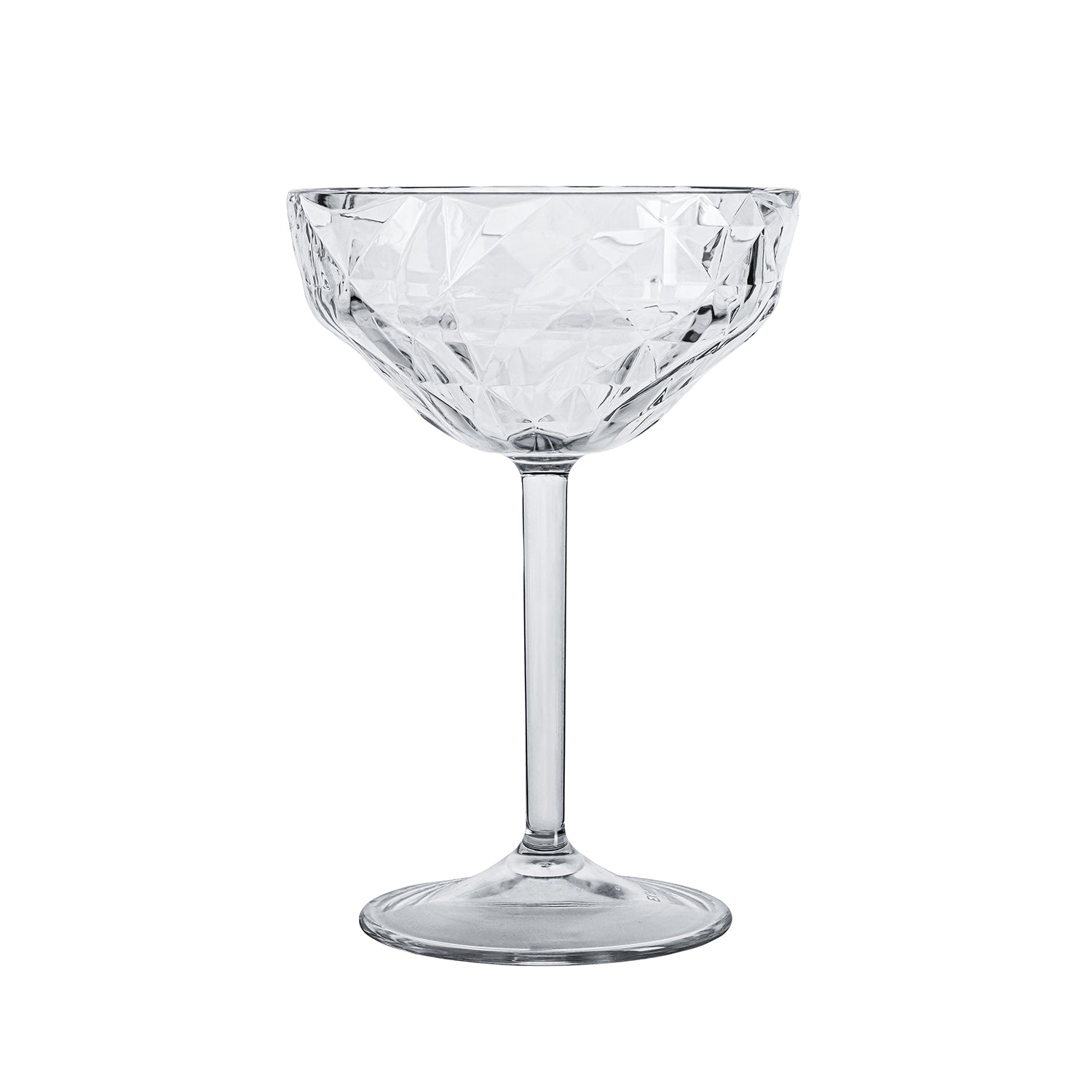 Premium dia.4.25" h:6.25" 9 oz. Round White Polycarbonate Goblet (Set of 4)