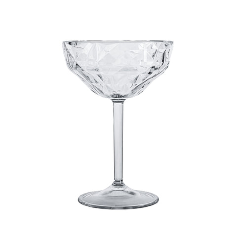 Premium dia.4.25" h:6.25" 9 oz. Round White Polycarbonate Goblet (Set of 4)