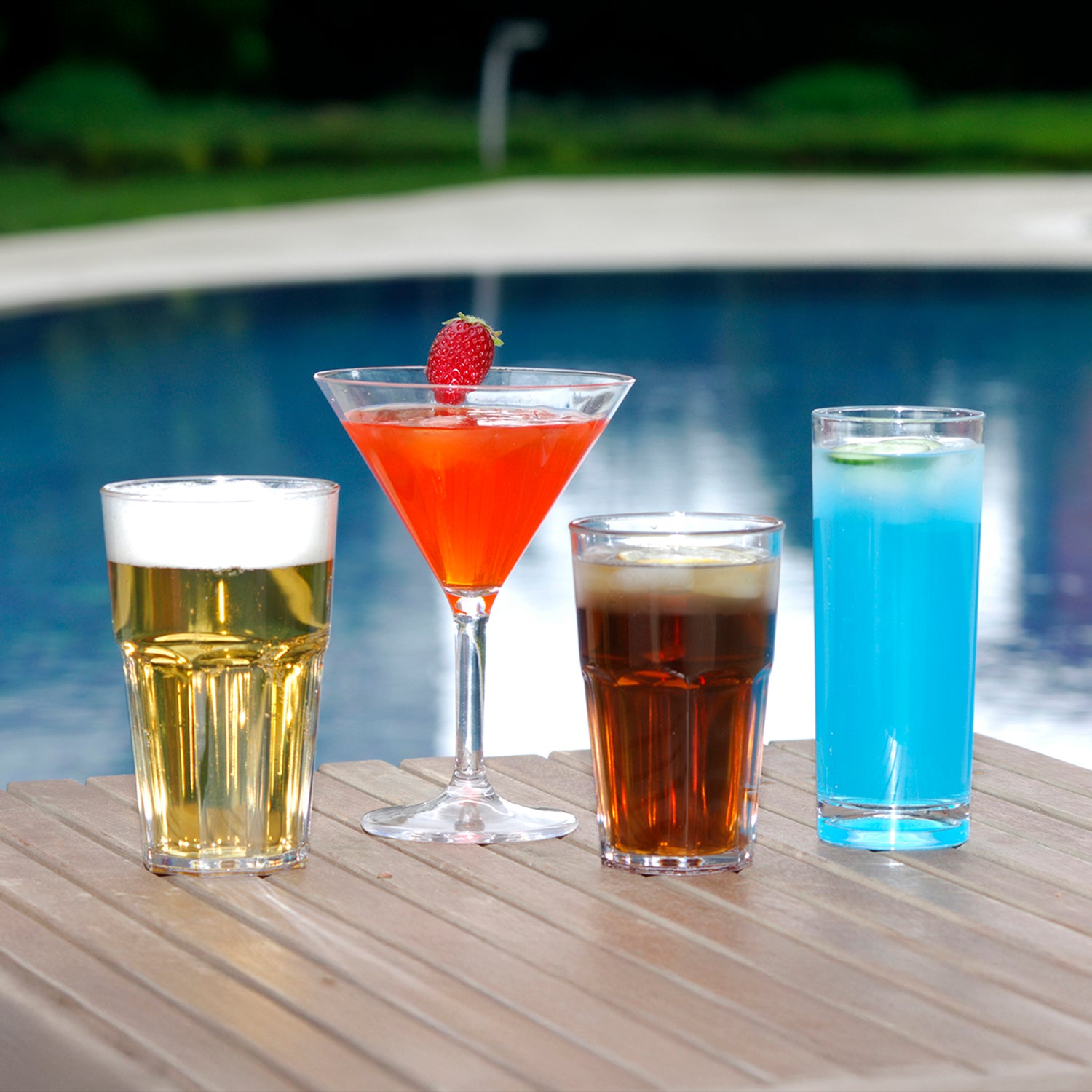 Premium dia.4.5" h:6.5" 9 oz. Round Clear Polycarbonate Martini (Set of 12)