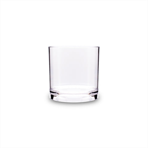 Round Clear Polycarbonate Whisky Glass dia.3" h:3" 8 oz. (Set of 12)